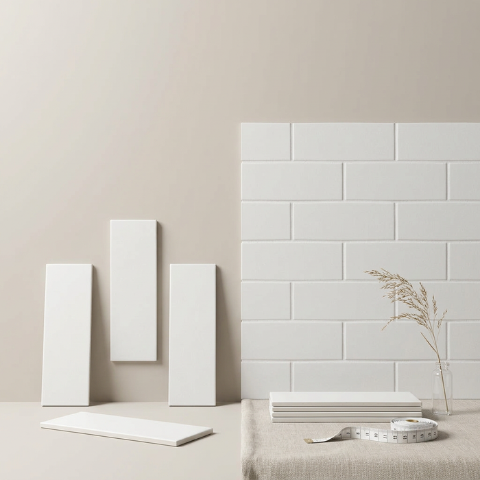 Vibe Out Gesso White Matt 65x200mm Wall Tile (0.50m2 box) - image 1