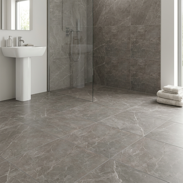 Marvel Pro Grey Fleury 600x600mm Matte Finish Floor Tile - image 2