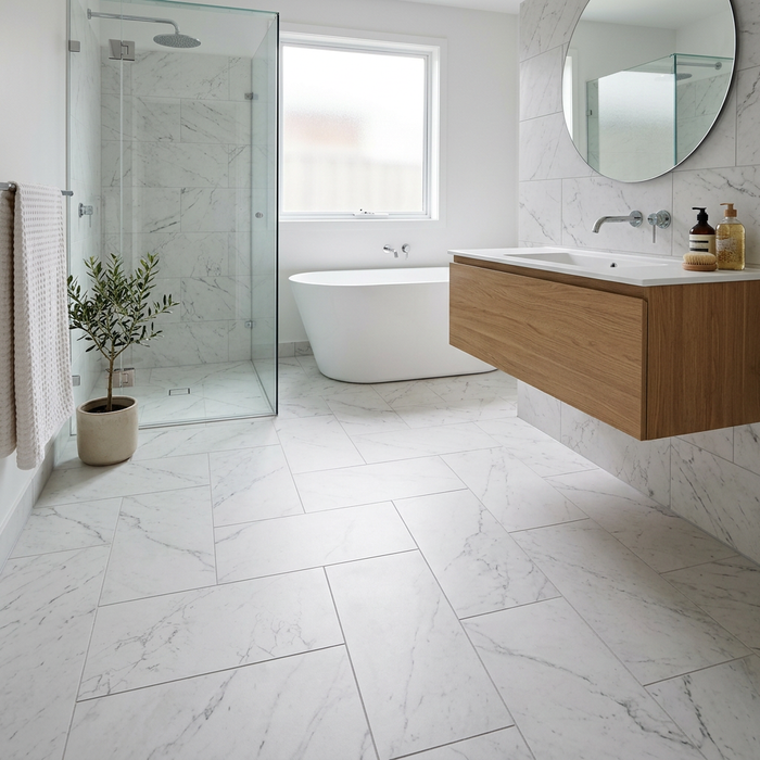 Marvel Stone Carrara Pure 300x600mm Matte Finish Floor Tile — image 2