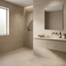 Victoria Beige 600x600mm Matte Floor/Wall Tile — bathroom setting
