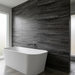 Memento Travertino Black 600x1200mm Matte Floor/Wall Tile — bathroom setting