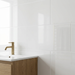 Sense White 300x600mm Gloss Wall Tile — surface detail