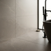 Noble Stone Taupe 600x1200mm 3D Satin Wall Tile — bathroom setting
