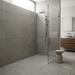 Evoq Nero 300x600mm Matt Floor/Wall Tile — bathroom setting