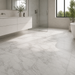 Marvel Pro Statuario Select 600x600mm Satin Finish Floor Tile — bathroom setting