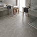Marvel Pro Grey Fleury 600x600mm Satin Finish Floor Tile *discontinued* — bathroom setting