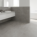 Boost Grey 300x600mm Matte Finish Floor Tile — bathroom setting