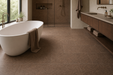 Dolmen Pro Rosso 375x750mm Matte Finish Floor Tile — bathroom setting
