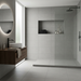 Arkshade Grey 450x900mm Matte Finish Floor Tile — bathroom setting