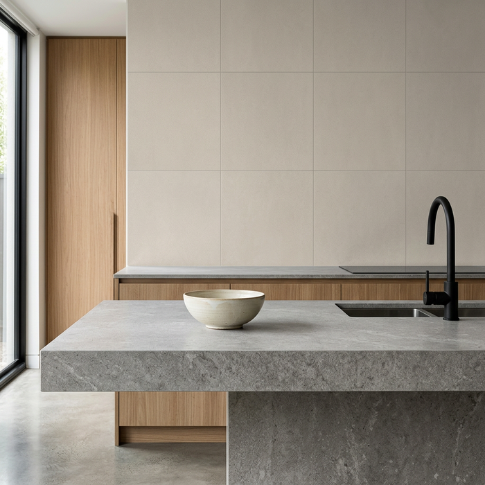 Arkshade Dove 600x600mm Matte Finish Floor Tile — bathroom setting