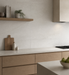Marvel Stone Clauzetto White 450x900mm Matte Finish Floor Tile — kitchen setting