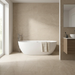 Victoria Beige 600x1200mm Matte Floor/Wall Tile — bathroom setting