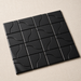 Curve Black Gloss 83x120mm Mosaic Wall Tile — hero product shot