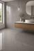 Kone Grey 300x600mm Polished Finish Floor Tile — bathroom setting