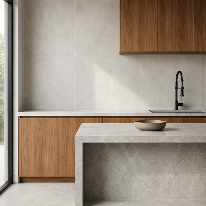 Emotion Blanc 600X600mm Matte Floor/Wall Tile — bathroom setting