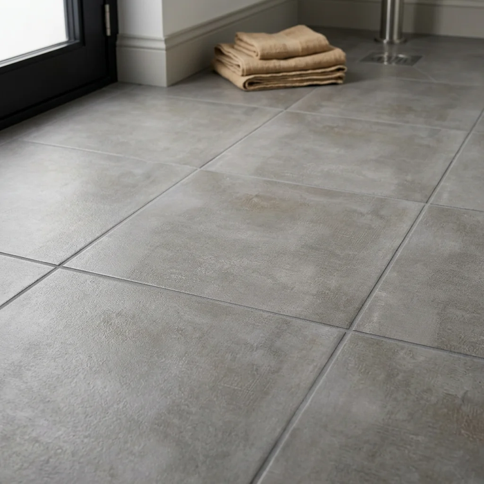 Emotion Anthracite 600x600mm Grip Floor Tile — surface detail