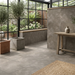 Volcano Taupe 600x600mm Matte Floor/Wall Tile — living area setting