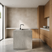 Volcano Beige 600x1200mm Matte Floor/Wall Tile — kitchen setting