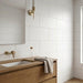 Pure White 300x600mm Matt Wall Tile — bathroom setting