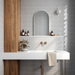 Curve Grey Matt 83x120mm Mosaic Wall Tile (.48m2 box) - image 2