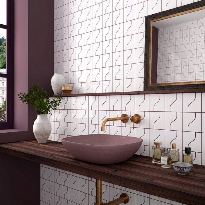 Curve White Gloss 83x120mm Mosaic Wall Tile (.48m2 box) - image 2