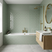 Dust Sage Subway 50x200 Gloss Wall Tile (0.50m2 box) - image 2