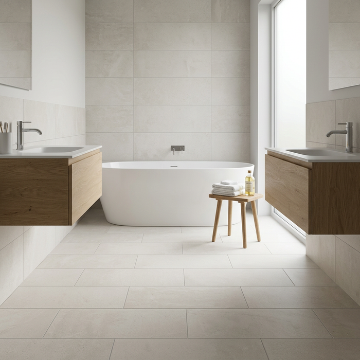 Dwell Off White 300x600mm Matte Finish Floor Tile (1.26m2 box) - image 2