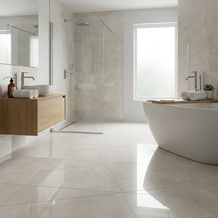 Dwell Pearl 600x600mm Polished Finish Floor Tile (1.08m2 box) - image 2