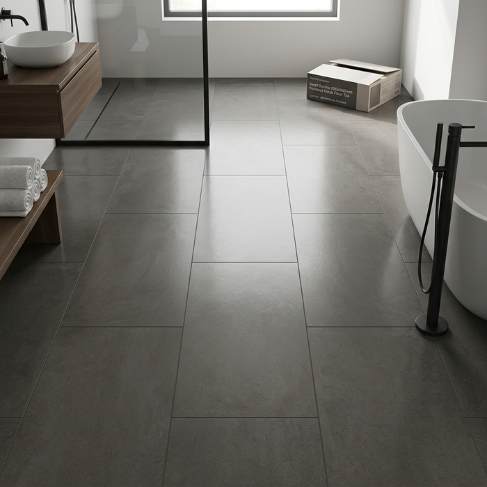 Dwell Smoke 450x900mm Polished Finish Floor Tile (1.215m2 box) - image 2