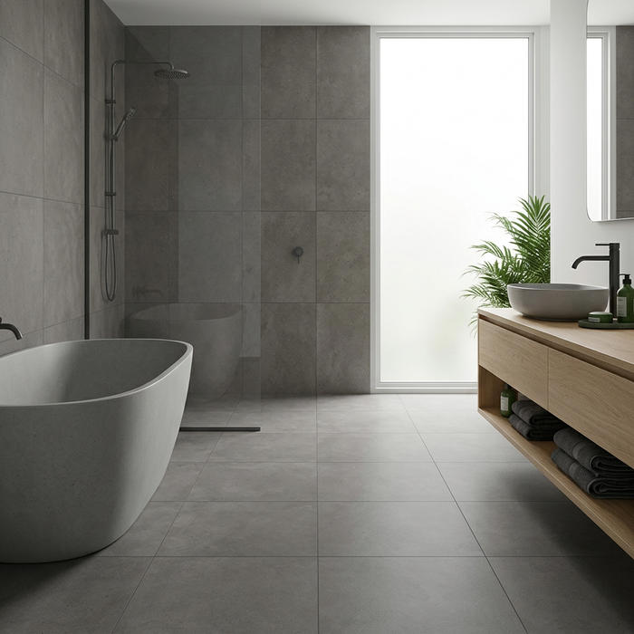 Dwell Smoke 600x600mm Matte Finish Floor Tile (1.08m2 box) - image 2