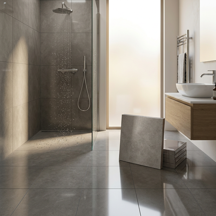 Dwell Smoke 600x600mm Polished Finish Floor Tile (1.08m2 box) - image 2