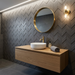 Dwell Smoke Chevron 308x351mm 3D Finish Wall Tile (0.43m2 box) - image 2