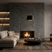 Emotion Anthracite 600x600mm Matte Floor/Wall Tile (1.8m2 box) - AI generated product/lifestyle image 2