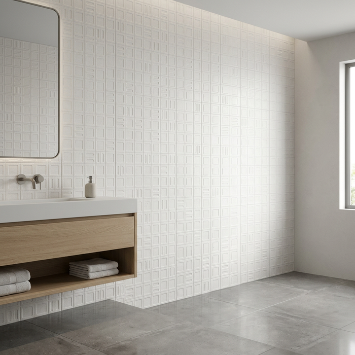 Gravel Square White 400x1200 Wall Tile (1.44m2 per box) - image 2