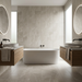 Iroc White 600x1200mm Matte Floor/Wall Tile (1.44m2 box) - image 2