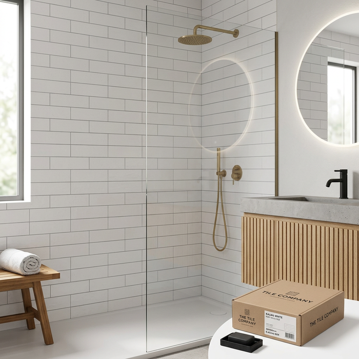 Kalma White Matt Wall Tile 60x186mm (0.424m2 box) - image 2