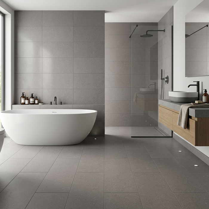 Kone Grey 450x900mm Matte Finish Floor Tile (1.21m2 box) - image 2