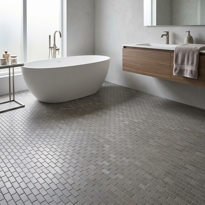 Kone Grey Mosaic Brick 304x304mm Floor Tile (0.92m2 box) - image 2