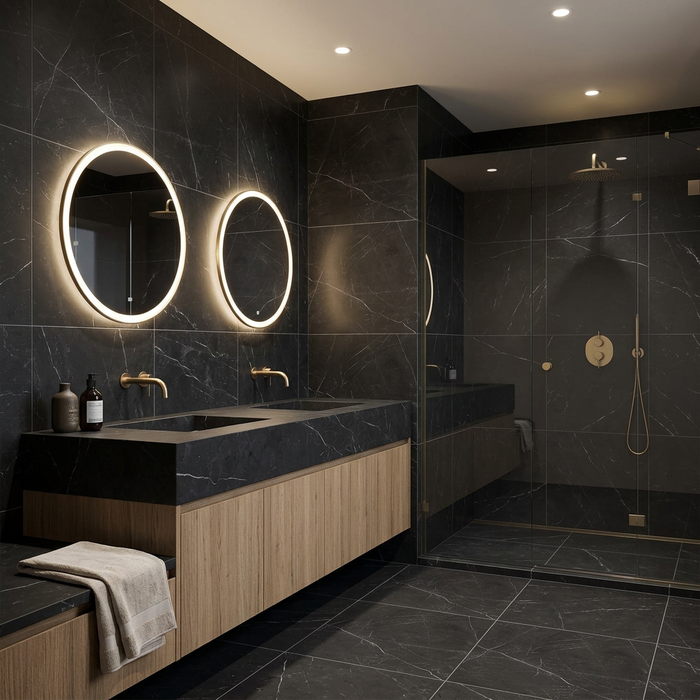 La Marca Nero Venato 600x600mm Honed Floor/Wall Tile (1.44m2 box) - image 2
