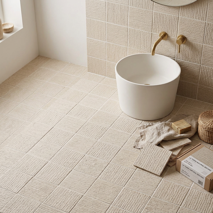 Le Terre Natural Decoro 100x100mm Matt Floor/Wall Tile (0.5m2 per box) - image 2
