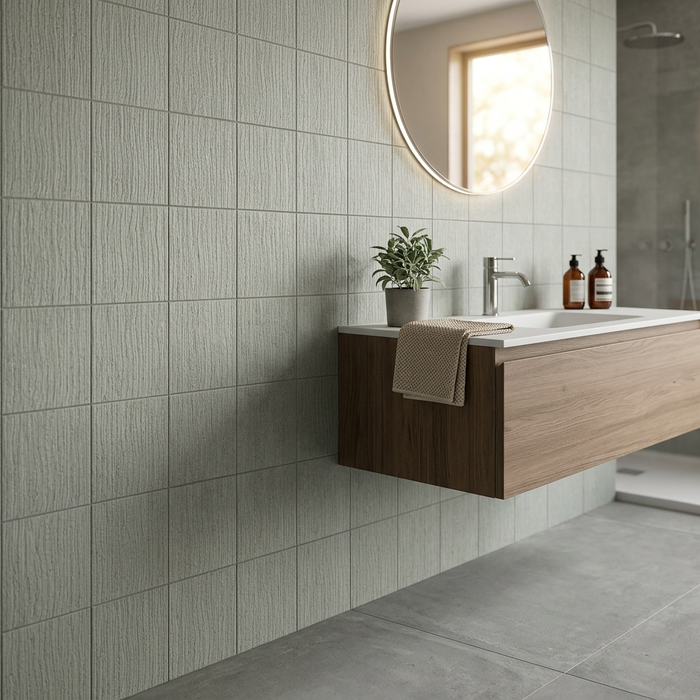 Le Terre Salvia Decoro 100x100mm Matt Floor/Wall Tile (0.5m2 per box) - image 2