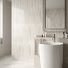 Marvel Dream Bianco Fantastico Line 305x260mm Polished Finish Mosaic Tile (0.47m2 box) - image 2