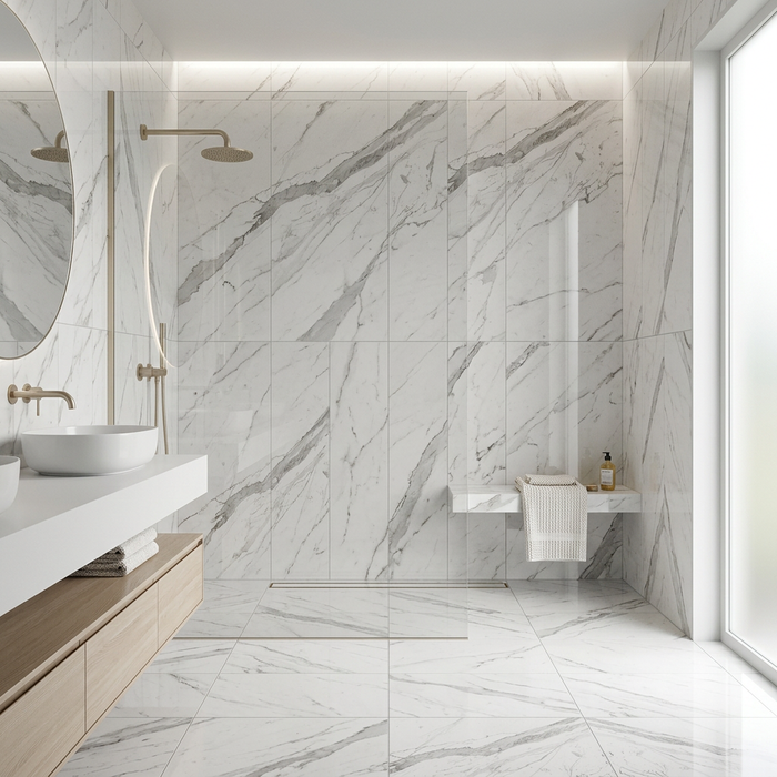 Marvel Pro Statuario Select 300x600mm Polished Finish Floor Tile (1.26m2 box) - image 2