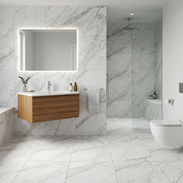 Marvel Pro Statuario Select 600x600mm Matte Finish Floor Tile (1.08m2 box) - image 2