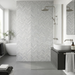 Marvel Stone Bardiglio Grey Herringbone 305x300mm Wall Tile (0.54m2 box) - image 2