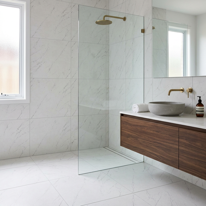 Marvel Stone Carrara Pure 600x600mm Matte Finish Floor Tile (1.08m2 box) - image 2