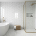 Marvel Stone Carrara Pure Chevron 225x229mm Polished Finish Floor Tile (0.31m2 box) - image 2