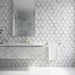 Marvel Stone Carrara Pure Mosaic Esagono 282x353mm 3D Finish Wall Tile (0.6m2 box) - image 2
