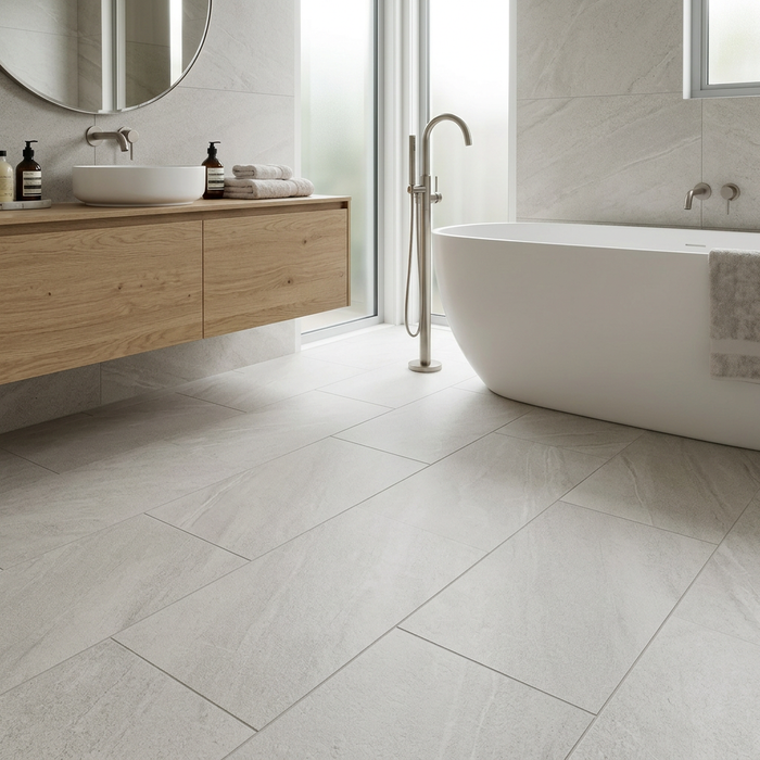 Marvel Stone Clauzetto White 450x900mm Matte Finish Floor Tile (1.215m2 box) - image 2
