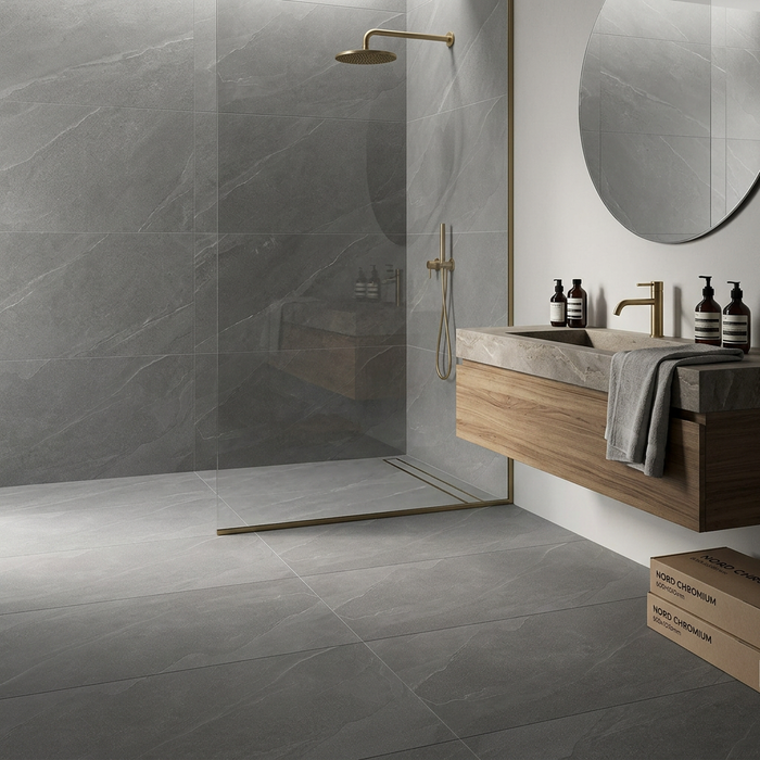 Nord Chromium 600x1200mm Matte Floor/Wall Tile (1.43m2 per box) - image 2